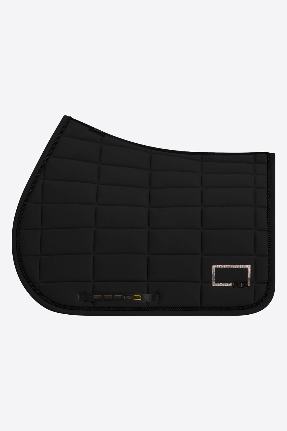 RG Italy - Tapis de selle Logo Strass Noir RG Italy - Tapis de selle Logo Strass Noir