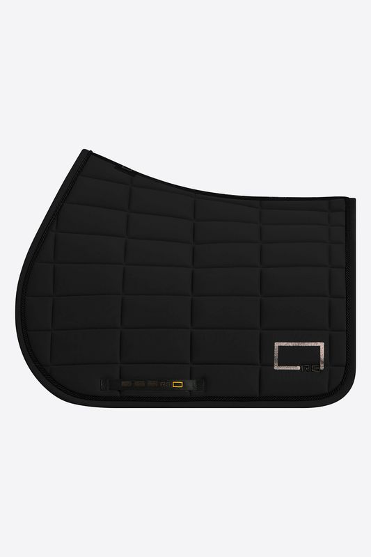 RG Italy - Tapis de selle Logo Strass Noir RG Italy - Tapis de selle Logo Strass Noir