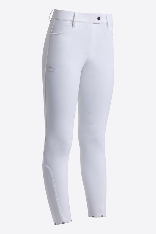 RG Italy - Pantalon Logo Strass Enfant Blanc RG Italy - Pantalon Logo Strass Enfant Blanc