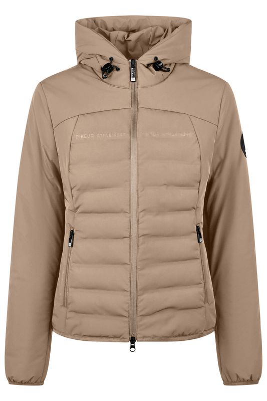 Pikeur - Veste matelassée bi-matière beige