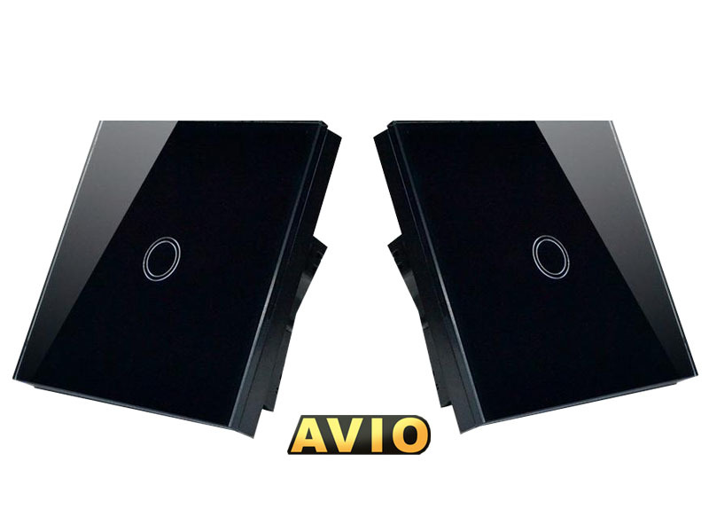 AVIO 2 Way e-Touch Wall Panel - BLK / WHT (1 / 2 / 3 Gang)