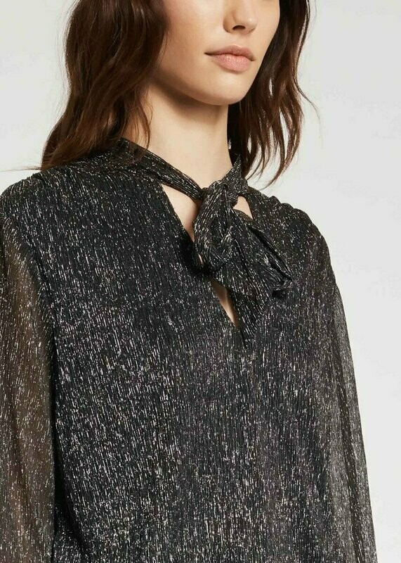 Body in lurex con fiocco