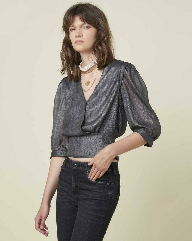Blusa satinata