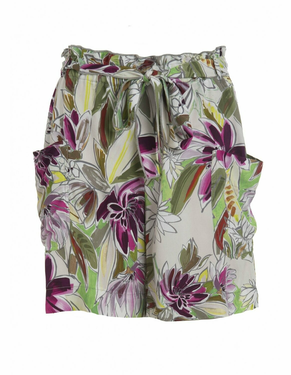 SHORTS IN TWILL A FIORI