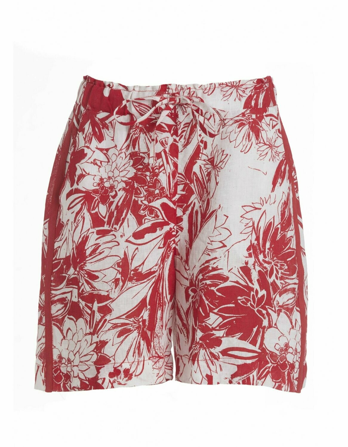 SHORTS IN LINO STAMPATO