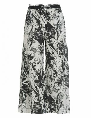 PANTALONE CULOTTE IN LINO STAMPATO