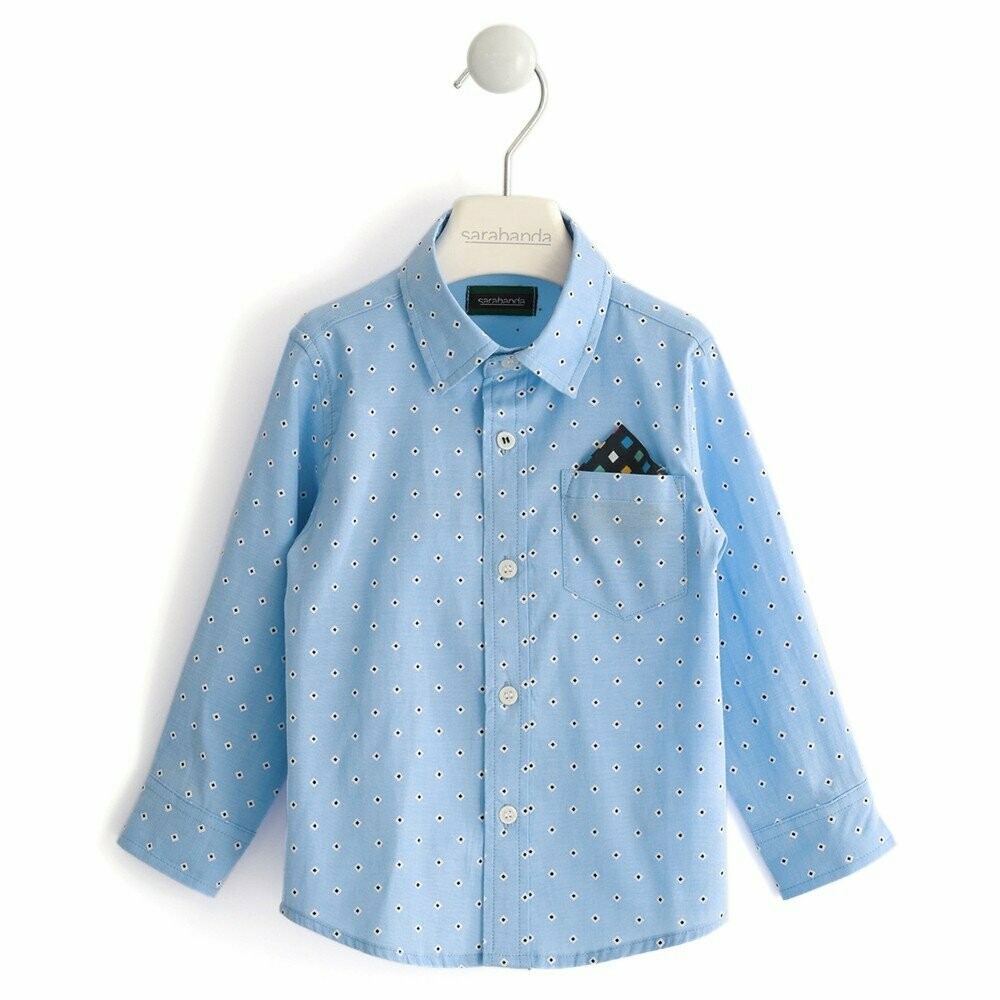 Camicia da bambino Sarabanda blu A FANTASIA