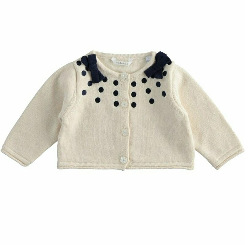 CARDIGAN CON POIS RICAMATI MINIBANDA