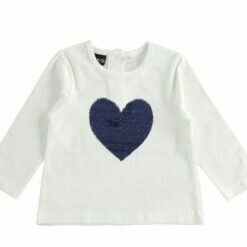MAGLIETTA CON CUORE PAILLETTES BIMBA SARABANDA