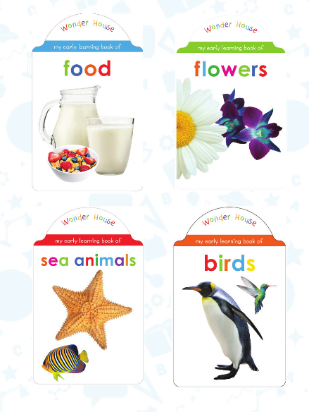 Wonder House Set 2 (4 Hrad Books) (0-3 Years) - استعارة فقط لأعضاء  نادى اى بى ويف للعلوم و التكنولوجيا