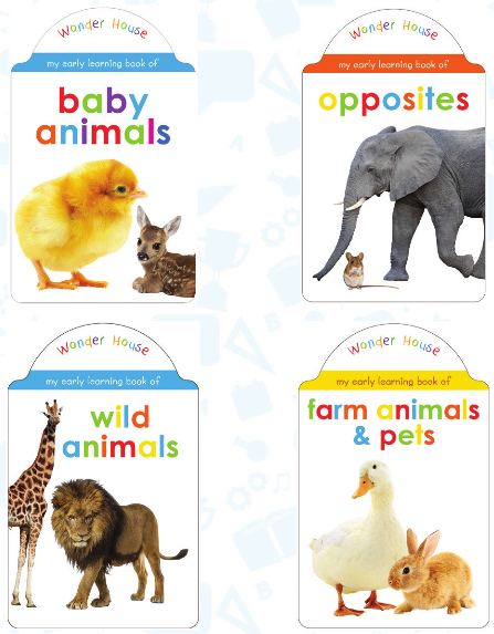 Wonder House Set 3 (4 Hrad Books) (0-3 Years) - استعارة فقط لأعضاء  نادى اى بى ويف للعلوم و التكنولوجيا