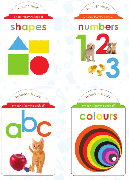 Wonder House Set 4 (4 Hrad Books) (0-3 Years) - استعارة فقط لأعضاء  نادى اى بى ويف للعلوم و التكنولوجيا