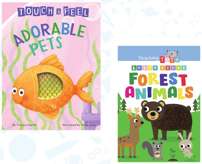 Touch and Feel - Set 4 -  (2 Hard Books) (0-3 Years) - استعارة فقط لأعضاء  نادى اى بى ويف للعلوم و التكنولوجيا