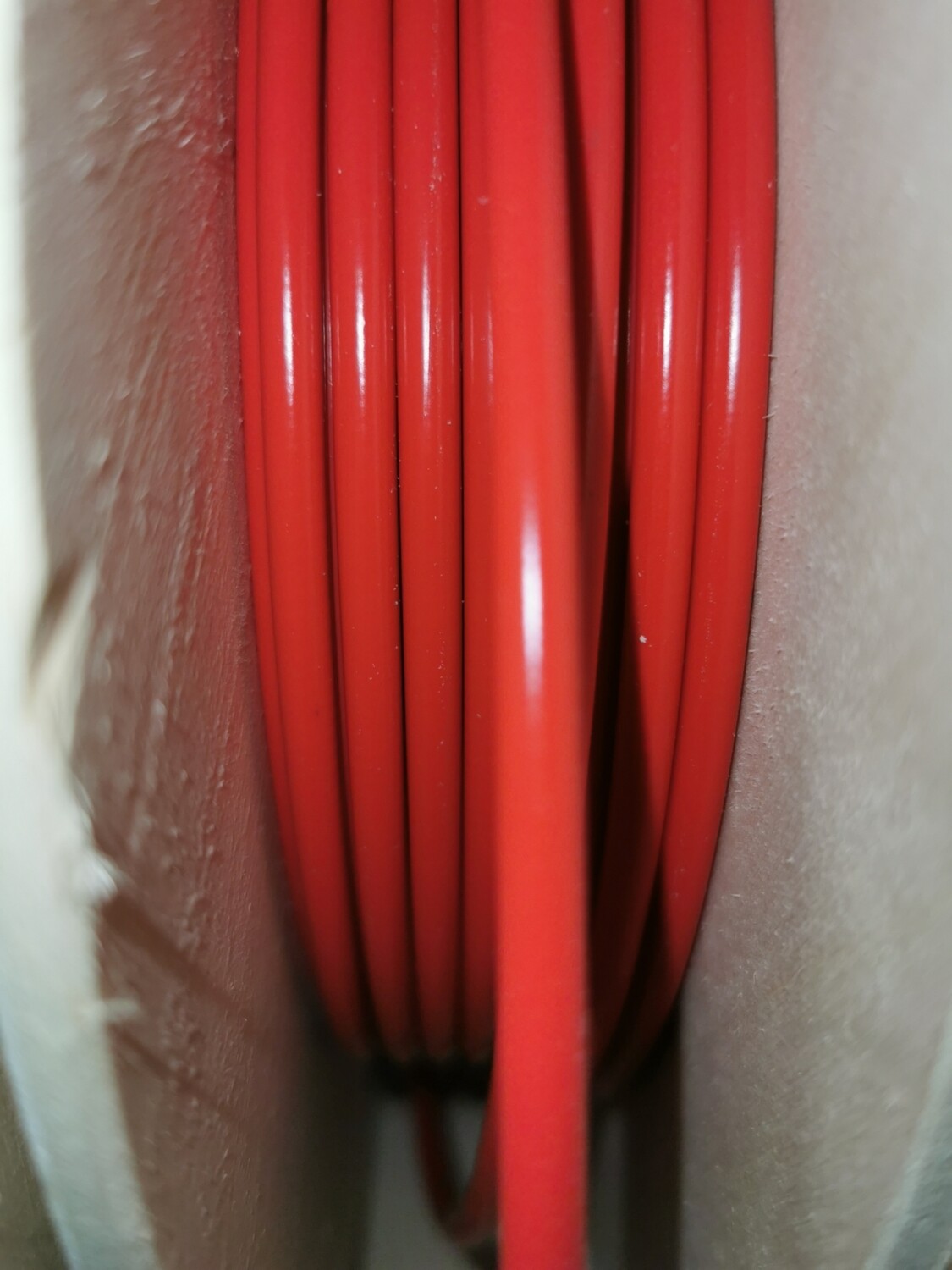 Bowdenzug Spirale 2,2mm innen 5,0mm außen Rot mit  Innenohr