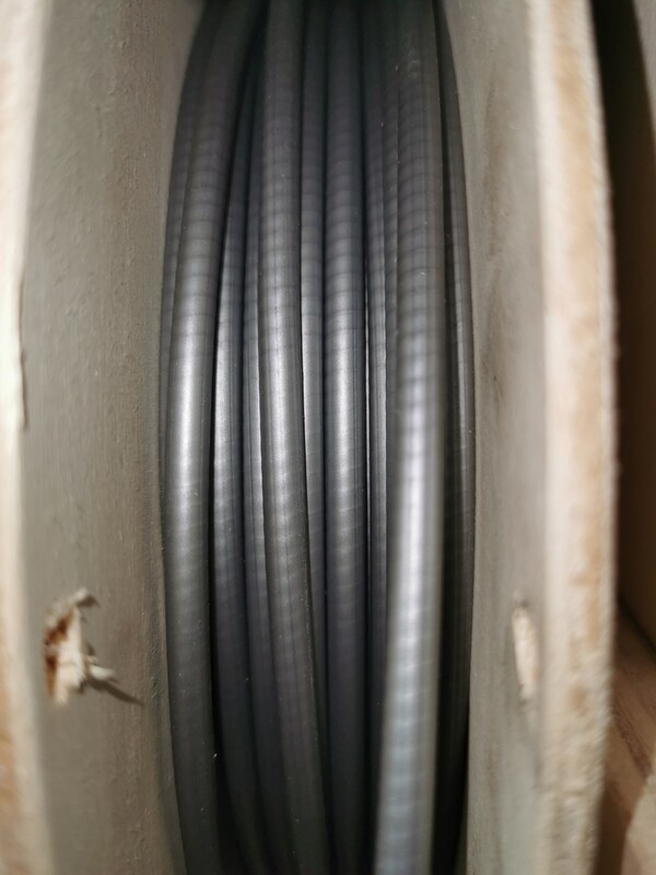 Bowdenzug Spirale 2,5mm innen 5,3mm außen Silber ( Grau) mit innenrohr