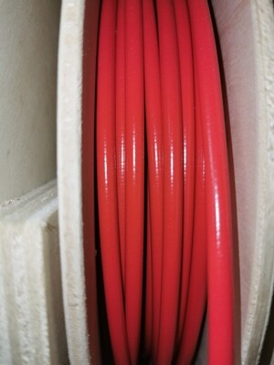 Bowdenzug Spirale 2,7mm innen 6,0mm außen Rot mit innenrohr