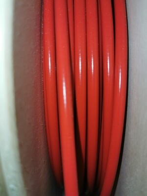 Bowdenzug Spirale 2,5mm innen 5,3mm außen Rot mit innenrohr