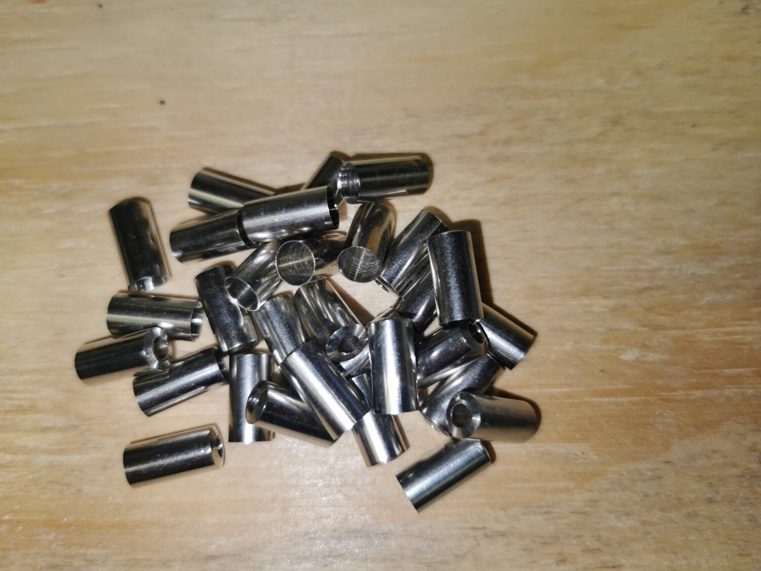 Endhülse Messing vernickelt 5,3mm innen (5,8mm außen)