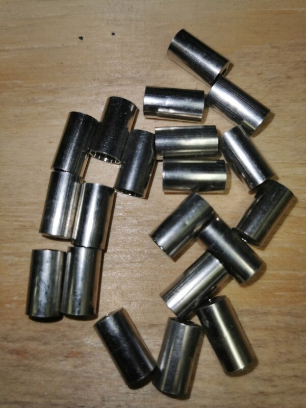 Endhülse Messing vernickelt 6,5mm innen Endhülse Messing vernickelt 6,5mm innen