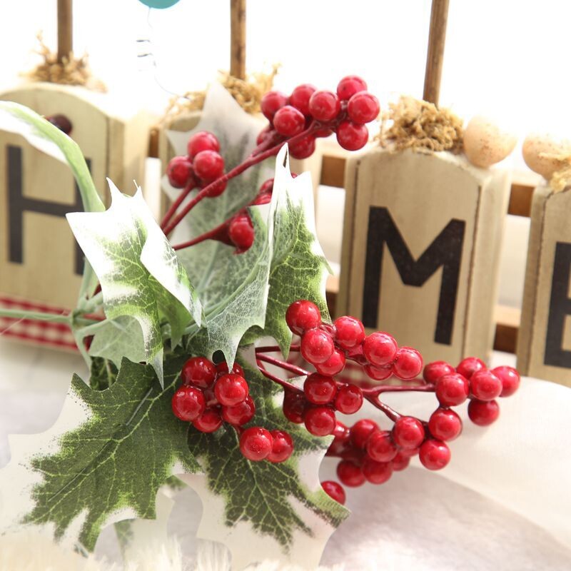 Christmas berry simulation pinto beans