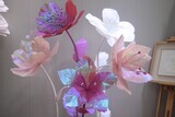 Giant Laser Dazzling Colorful Flower Artificial Flower Paper Art Wedding Decoration