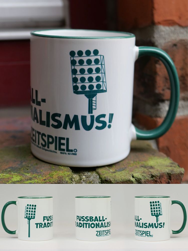Becher &quot;Fussball-Traditionalimus&quot; in DUNKELGRÜN
