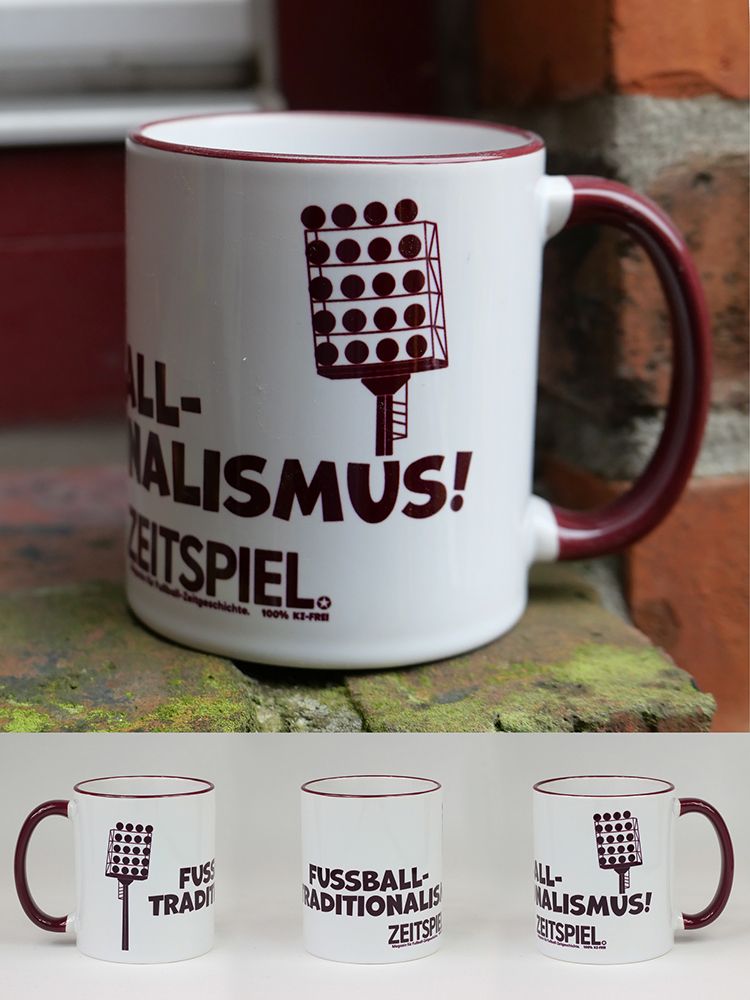 Becher &quot;Fussball-Traditionalimus&quot; in WEINROT