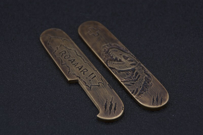 91mm Brass Replacement Scales &quot;Dinosaur&quot;