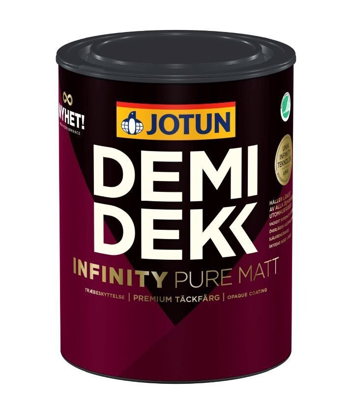JOTUN DEMIDEKK INFINITY PURE MATT getönt - deckend matte Holzfarbe f. außen - 0,75 l JOTUN DEMIDEKK INFINITY PURE MATT getönt - deckend matte Holzfarbe f. außen - 0,75 l