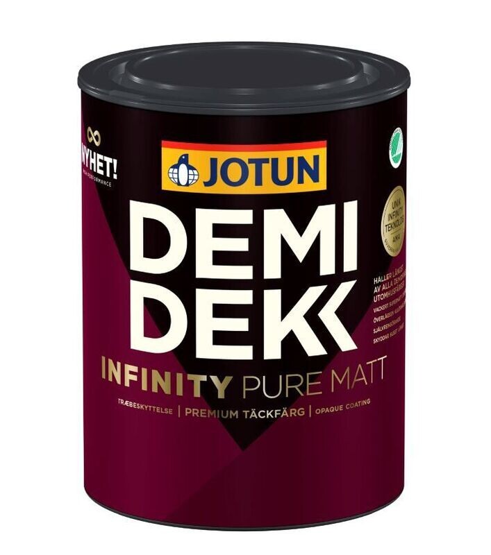 JOTUN DEMIDEKK INFINITY PURE MATT getönt - deckend matte Holzfarbe f. außen - 0,75 l JOTUN DEMIDEKK INFINITY PURE MATT getönt - deckend matte Holzfarbe f. außen - 0,75 l