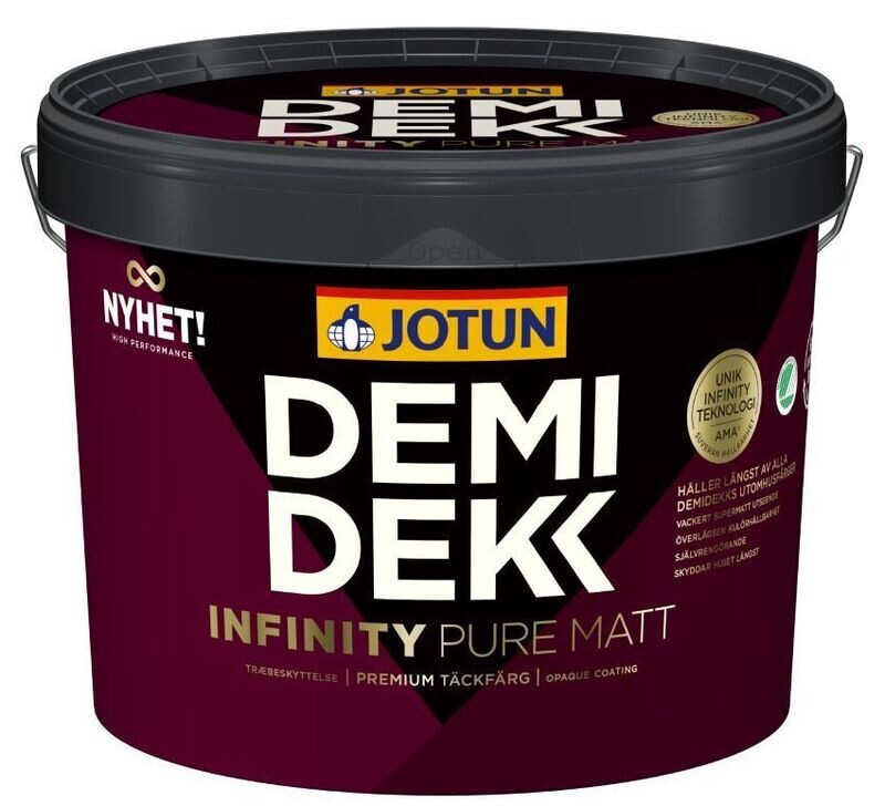 JOTUN DEMIDEKK INFINITY PURE MATT getönt - deckend matte Holzfarbe f. außen - 3,00 l JOTUN DEMIDEKK INFINITY PURE MATT getönt - deckend matte Holzfarbe f. außen - 3,00 l