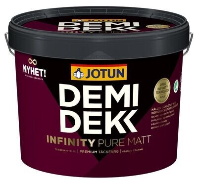 JOTUN DEMIDEKK INFINITY PURE MATT getönt - deckend matte Holzfarbe f. außen - 3,00 l JOTUN DEMIDEKK INFINITY PURE MATT getönt - deckend matte Holzfarbe f. außen - 3,00 l