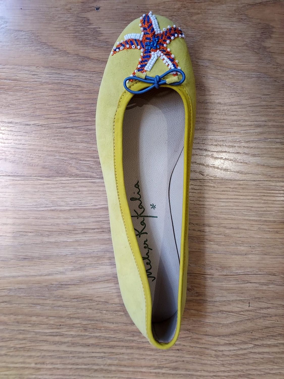 Mazu Ballet Suede Yellow Meher Kakalia