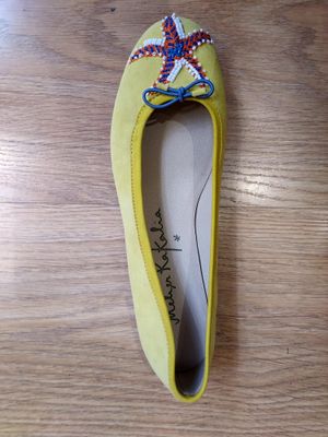 Mazu Ballet Suede Yellow Meher Kakalia