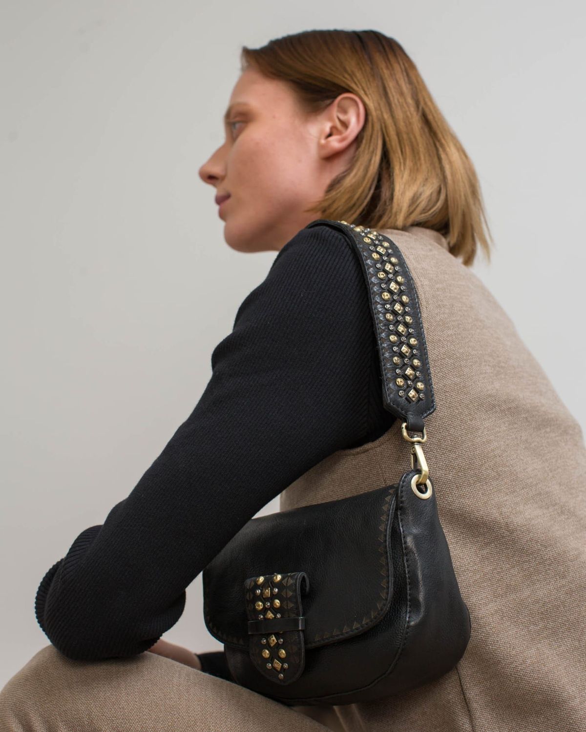 Sac en Bandoulière CODY Noir Biba