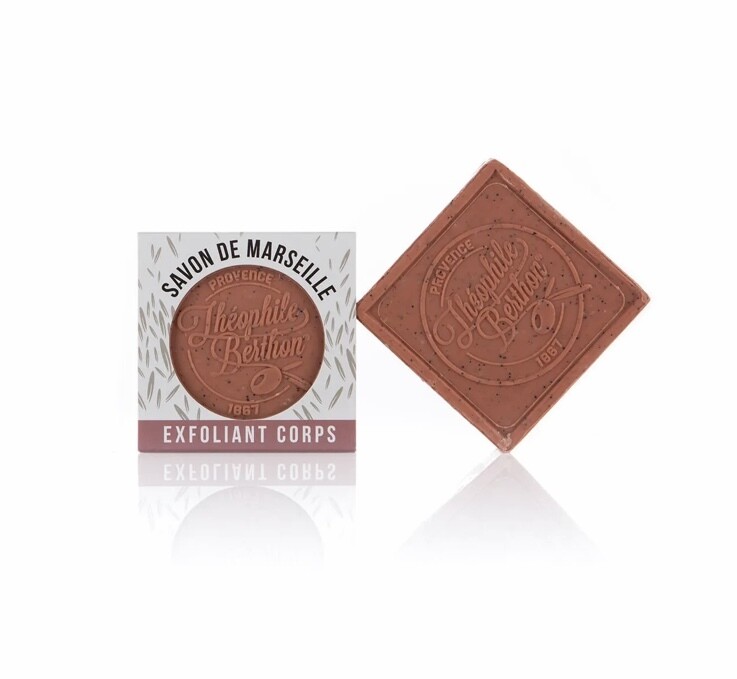 THEOPHILE BERTHON 1867 - SAVON EXFOLIANT CORPS PARFUMÉ ENRICHI EN BEURRE DE KARITÉ. PARFUM FRUITS DES VENDANGES