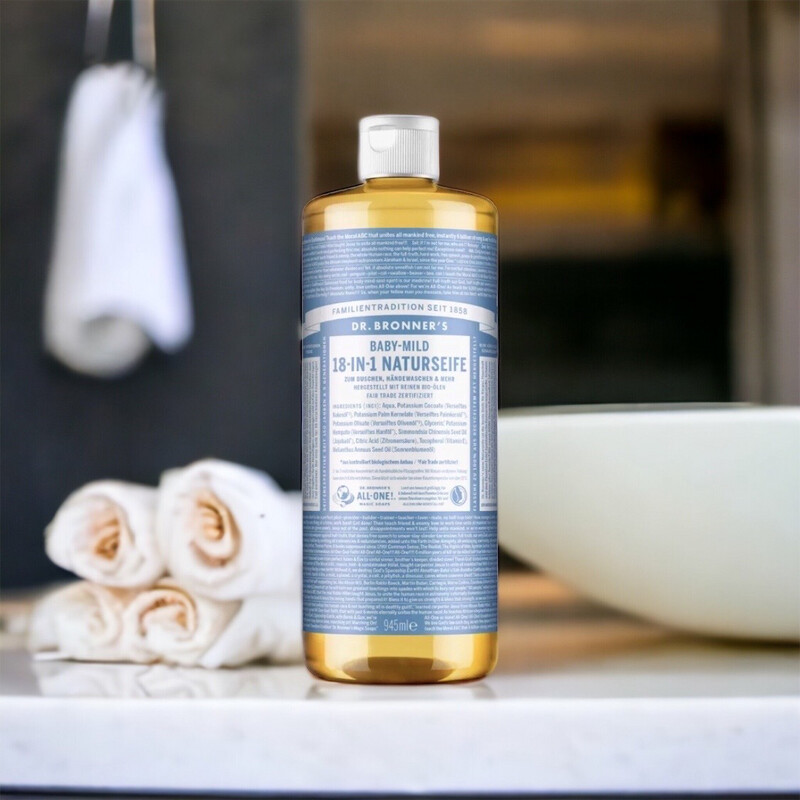 Dr. Bronner‘s BABY-MILD 18-IN-1 Flüssigseife 945 ml