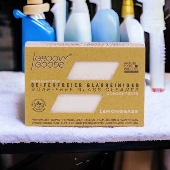 Groovy Goods - Seifenfreier ökologischer Glasreiniger LEMONGRASS