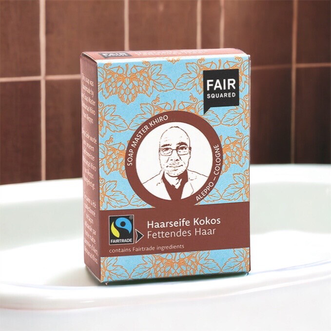 Fair Squared Haarseife Kokos für fettendes Haar