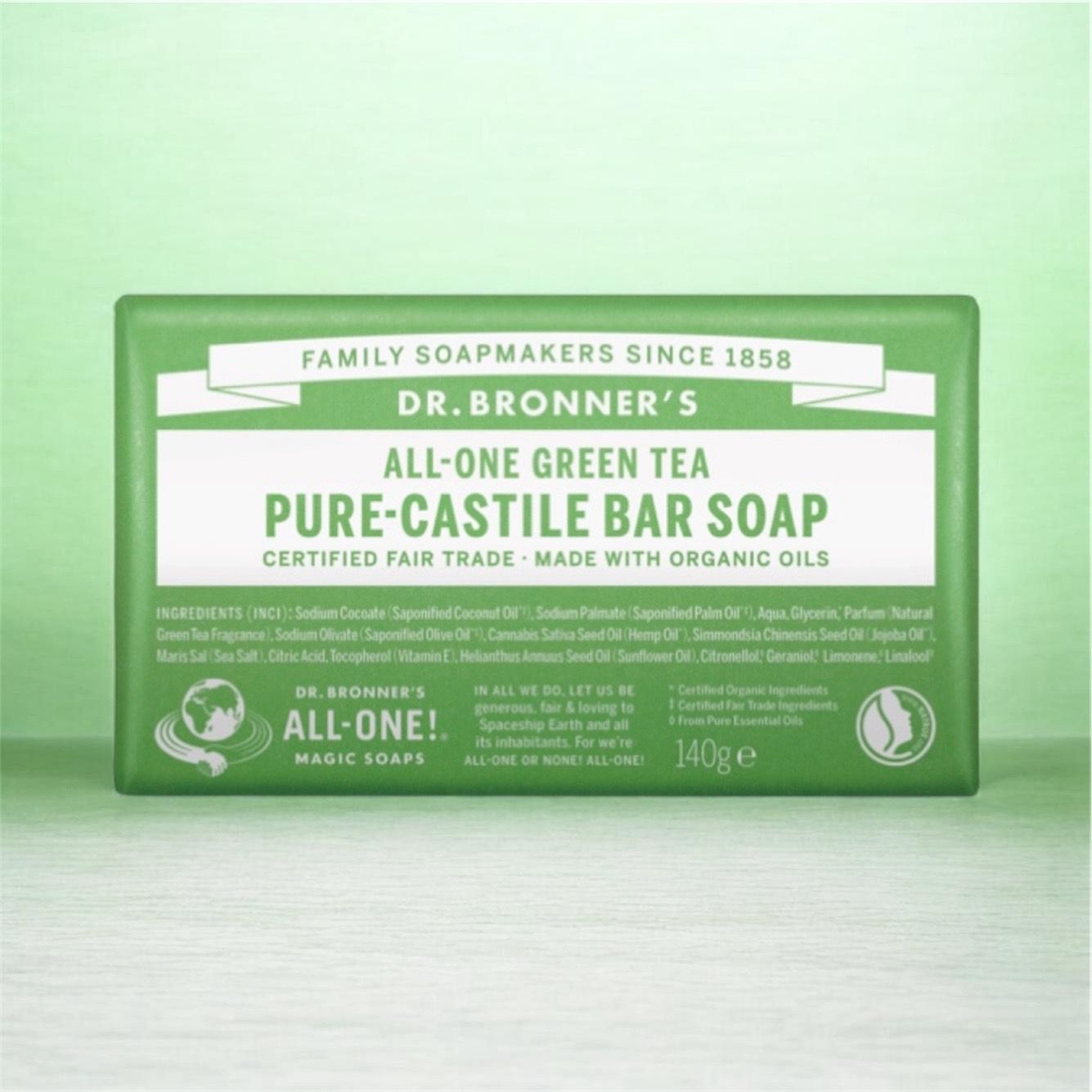 Dr. Bronner's 18 in 1 Green Tea 140 g