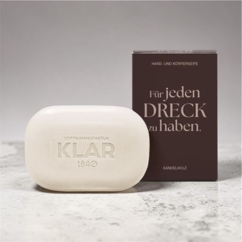 KLAR Duschseife Sandelholz 135g KLAR Duschseife Sandelholz 135g