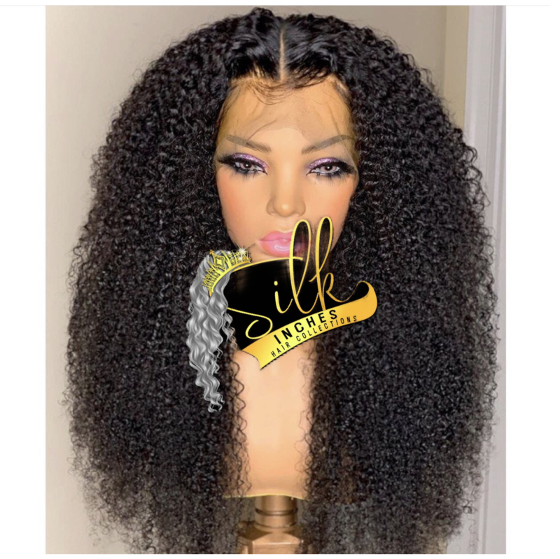 26 INCH KINKYCURLY FRONTAL WIG