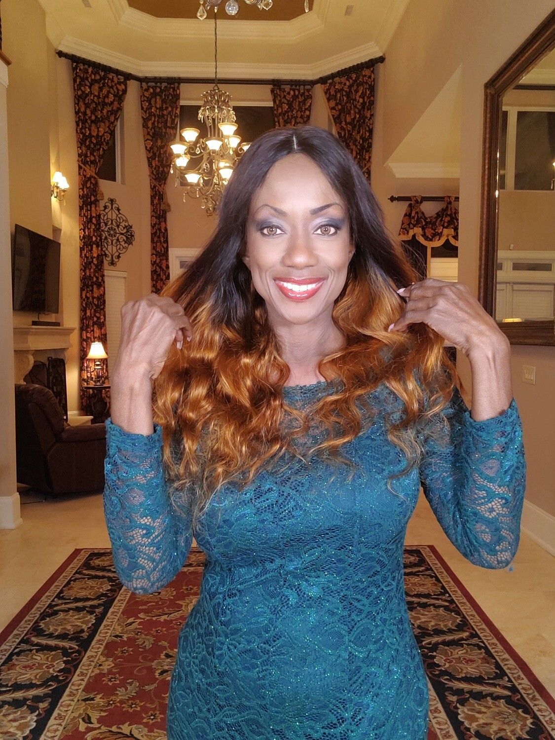 ANASTASIA OMBRE HUMAN HAIR LACE FRONT WIG