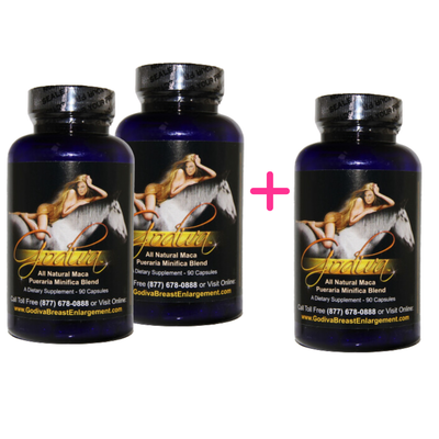 Godiva TF Booster Pills 2 Bottles + 1 FREE