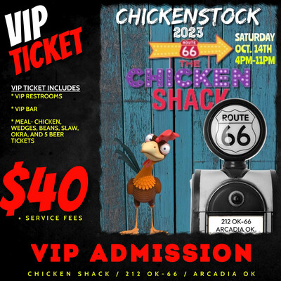 CHICKENSTOCK VIP TICKET- Saturday, October 14th 2023
