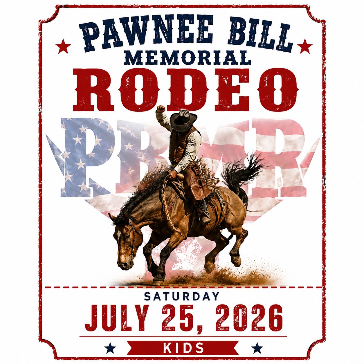 41st Annual Pawnee Bill Memorial Rodeo July 25th 2026 (Saturday Kids Ages 6-12)