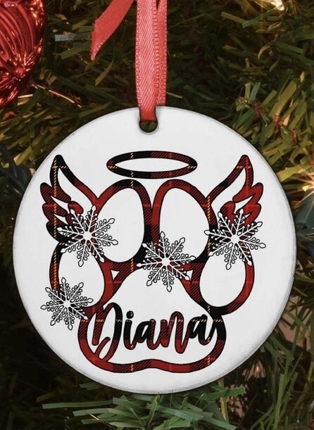 Pet memorial ornament