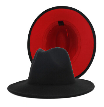 Red Bottom Fedora Hat