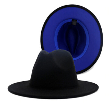 Blue Bottom Fedora Hat