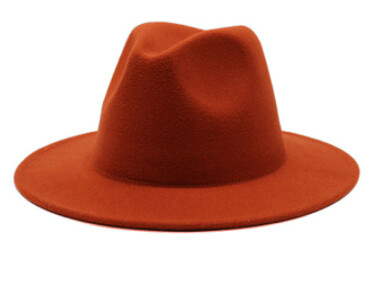 Burnt Orange Fedora Hats